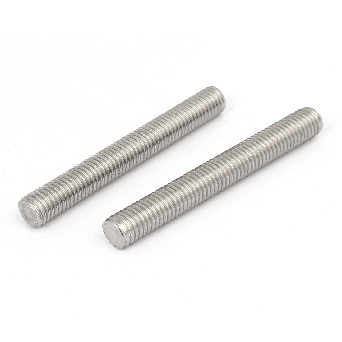 Harfington M10 x 80mm 304 Stainless Steel Fully Threaded Rods Bar Studs Silver Tone 10 Pcs