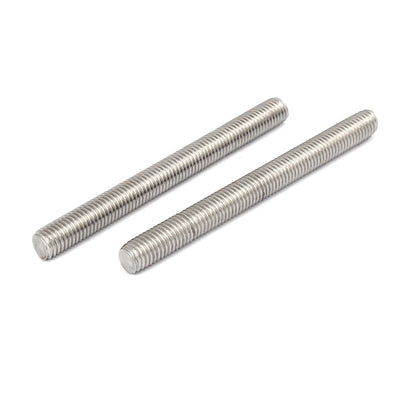 Harfington M10 x 110mm 1.5mm Pitch 304 Stainless Steel Fully Threaded Rods Bar Studs 5 Pcs