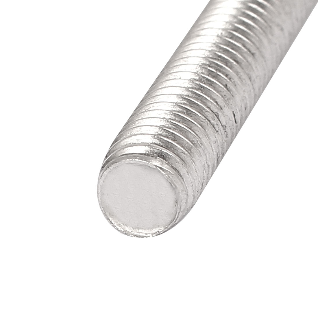 Harfington M10 x 120mm 1.5mm Pitch 304 Stainless Steel Fully Threaded Rods Hardware 5 Pcs