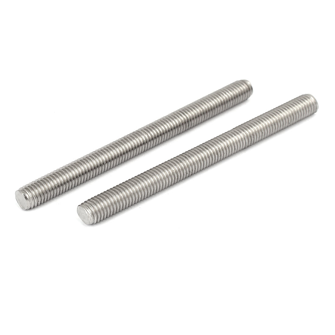 Harfington M10 x 120mm 1.5mm Pitch 304 Stainless Steel Fully Threaded Rods Hardware 5 Pcs