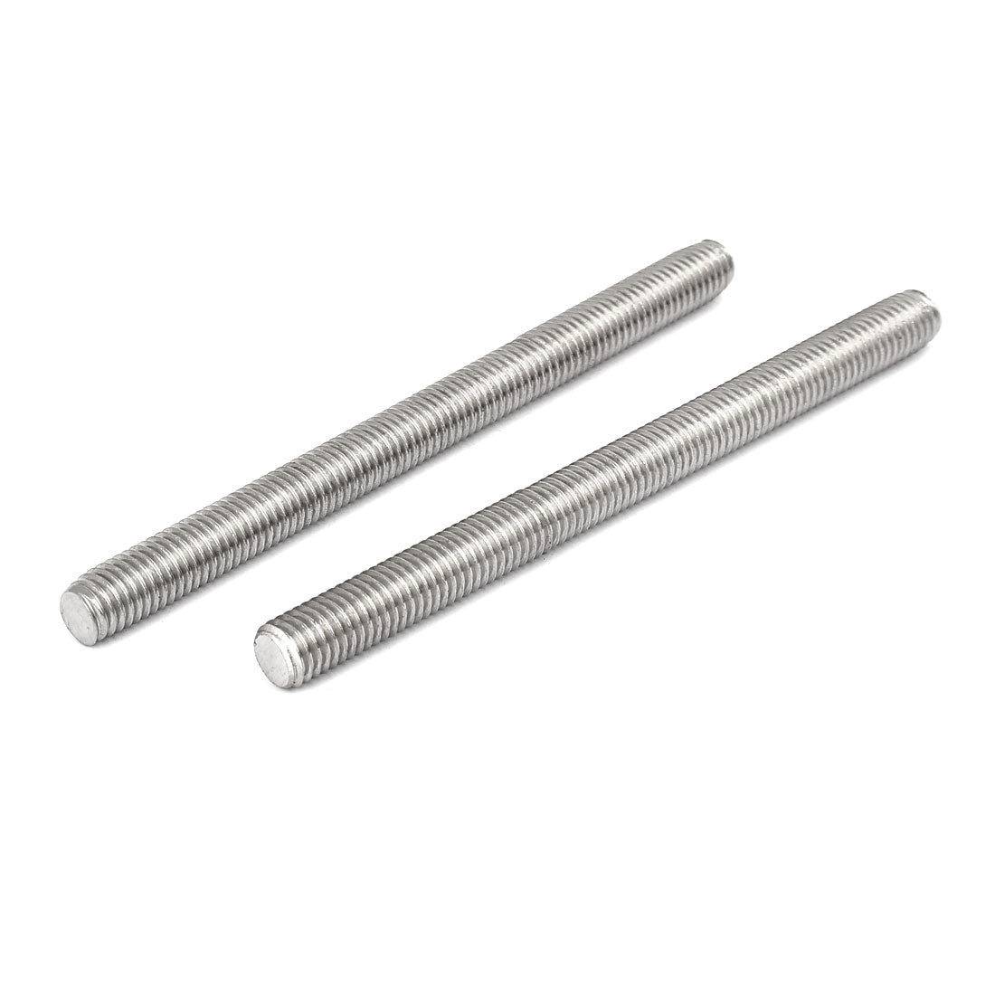 Harfington M10 x 130mm 304 Stainless Steel Fully Threaded Rods Bar Studs Fasteners 10 Pcs