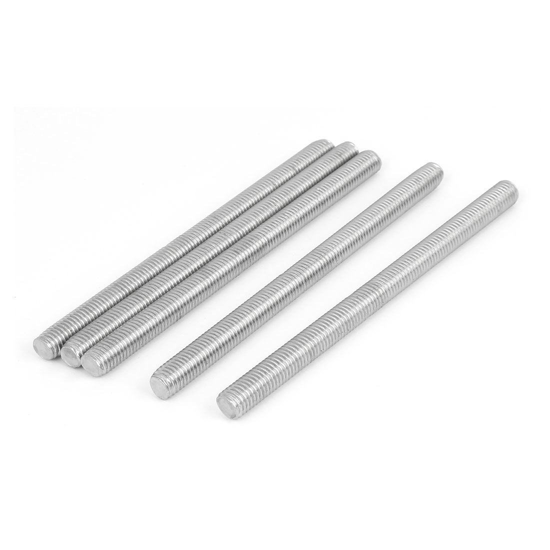 Harfington M10 x 150mm 304 Stainless Steel Right Hand Thread Fully Threaded Rod Stud 5PCS