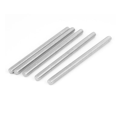 Harfington M10 x 180mm Metric Right Hand Thread Fully Threaded Rod Stud Fastener 5PCS