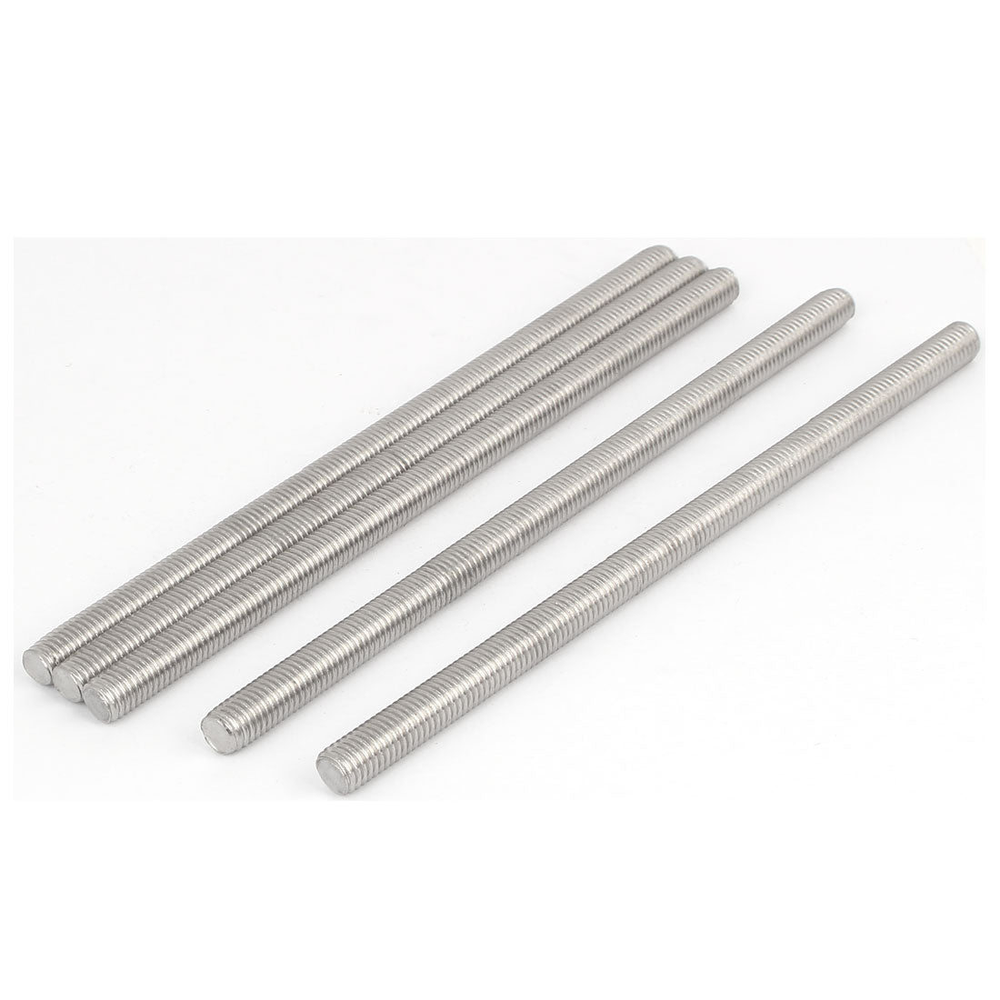 Harfington M10 x 200mm Metric Right Hand Thread Fully Threaded Rod Stud Fastener 5PCS