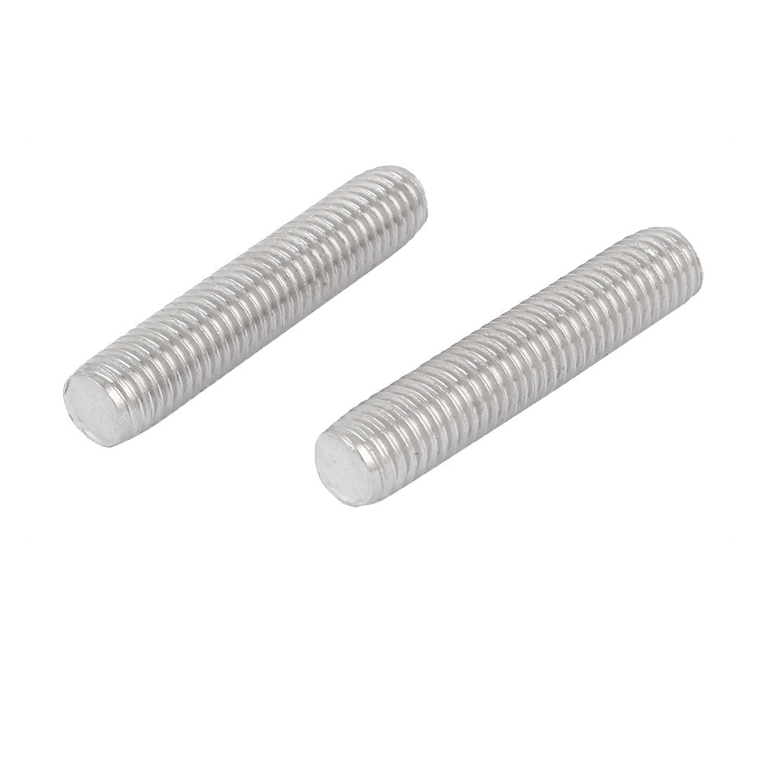 Harfington M12 x 45mm 304 Stainless Steel Right Hand Thread Fully Threaded Rod Stud 10PCS