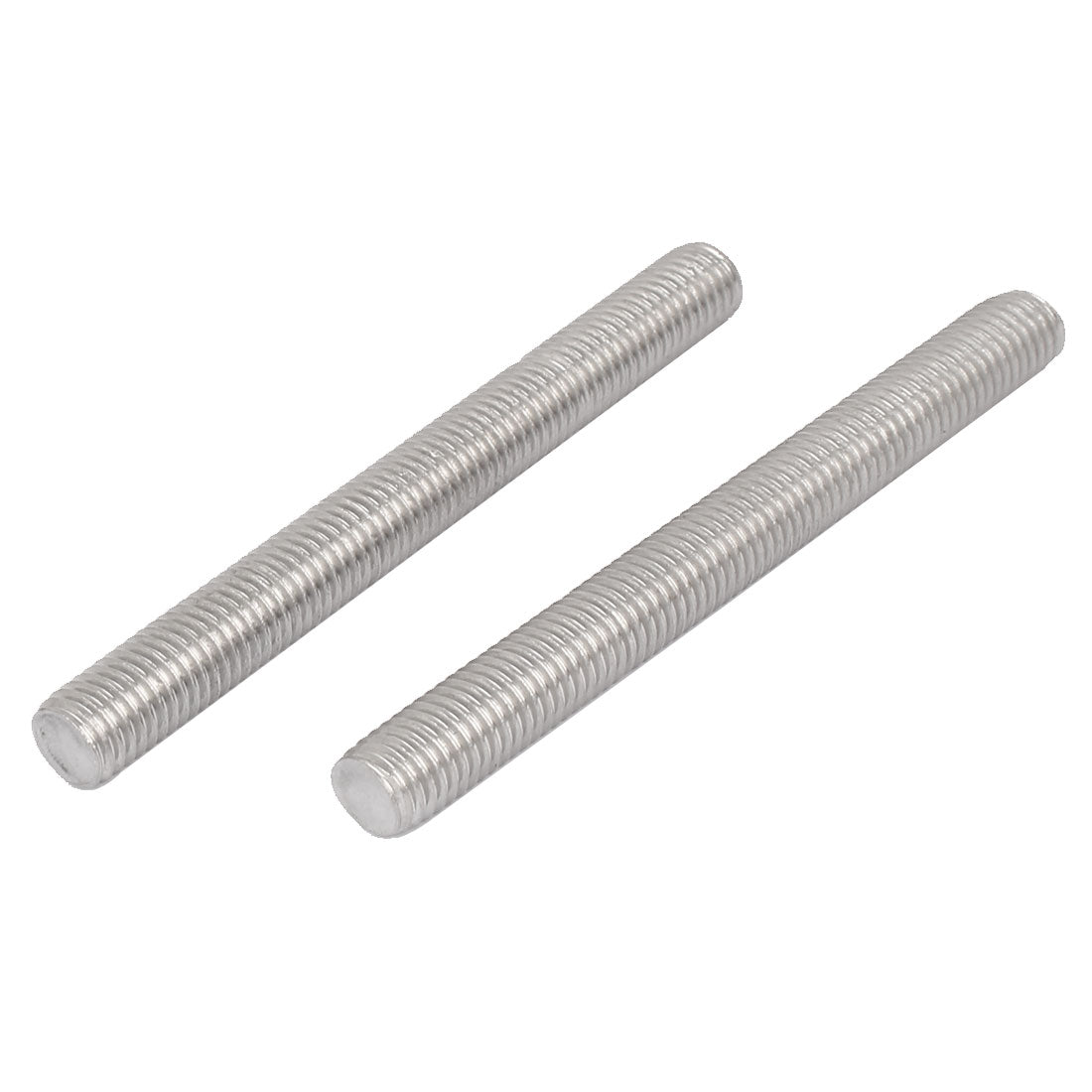 Harfington M12 x 130mm 304 Stainless Steel Right Hand Thread Fully Threaded Rod Stud 5PCS