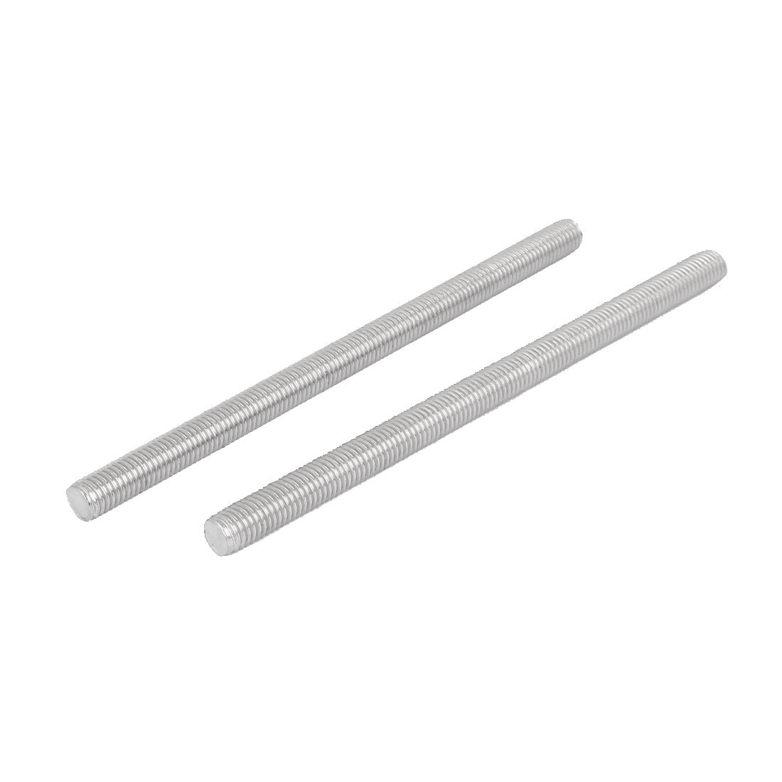 Harfington M12 x 200mm 304 Stainless Steel Right Hand Thread Fully Threaded Rod Stud 5PCS