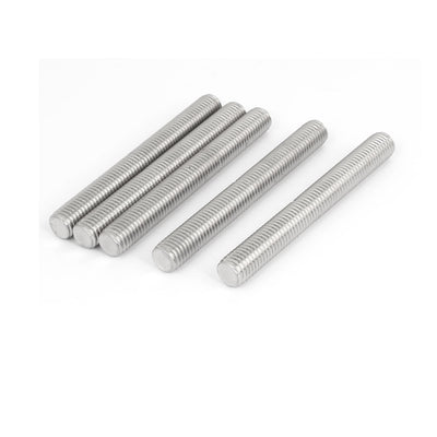 Harfington M14 x 120mm Metric Right Hand Thread Fully Threaded Rod Stud Fastener 5PCS
