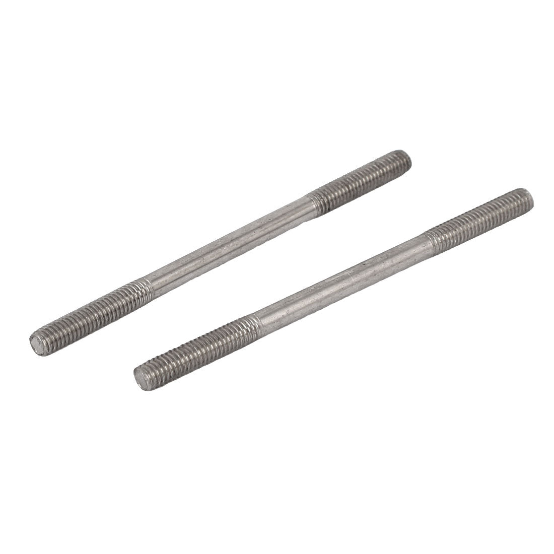 Harfington M3x50mm 304 Stainless Steel Double End Threaded Stud Screw Bolt 20pcs