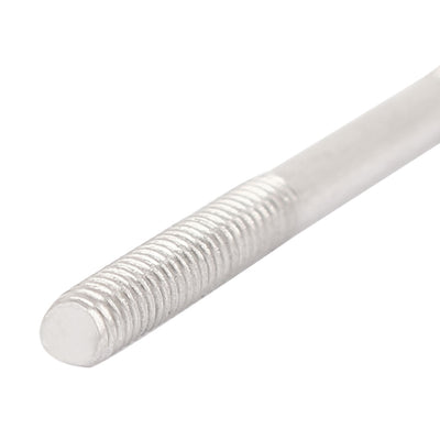 Harfington M3x55mm 304 Stainless Steel Double End Threaded Stud Screw Bolt 10pcs