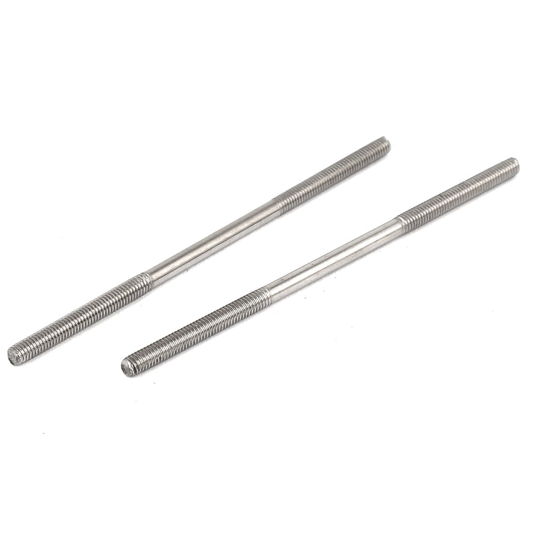 Harfington M3x70mm 304 Stainless Steel Double End Threaded Stud Screw Bolt 10pcs