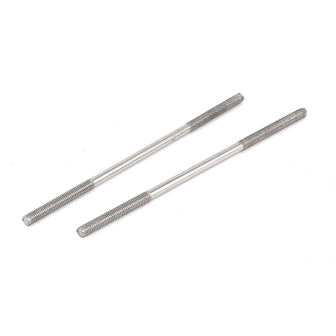 Harfington M3x80mm 304 Stainless Steel Double End Threaded Stud Screw Bolt 20pcs