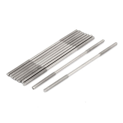 Harfington M3x90mm 304 Stainless Steel Double End Threaded Stud Screw Bolt 10pcs