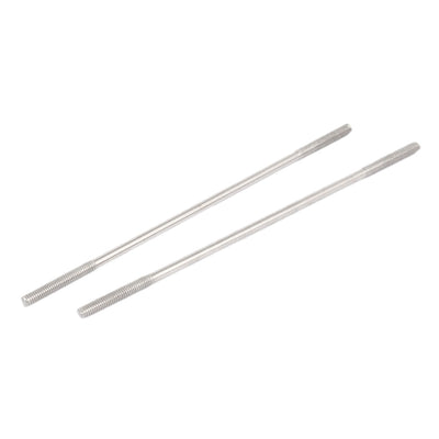 Harfington M3x110mm 304 Stainless Steel Double End Threaded Stud Screw Bolt 10pcs