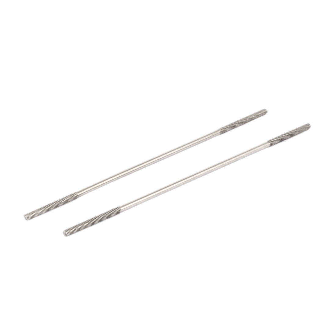 Harfington M3x120mm 304 Stainless Steel Double End Threaded Stud Screw Bolt 10pcs