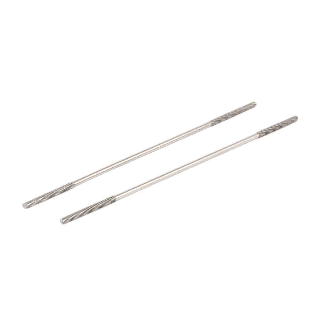 Harfington M3x130mm 304 Stainless Steel Double End Threaded Stud Screw Bolt 20pcs