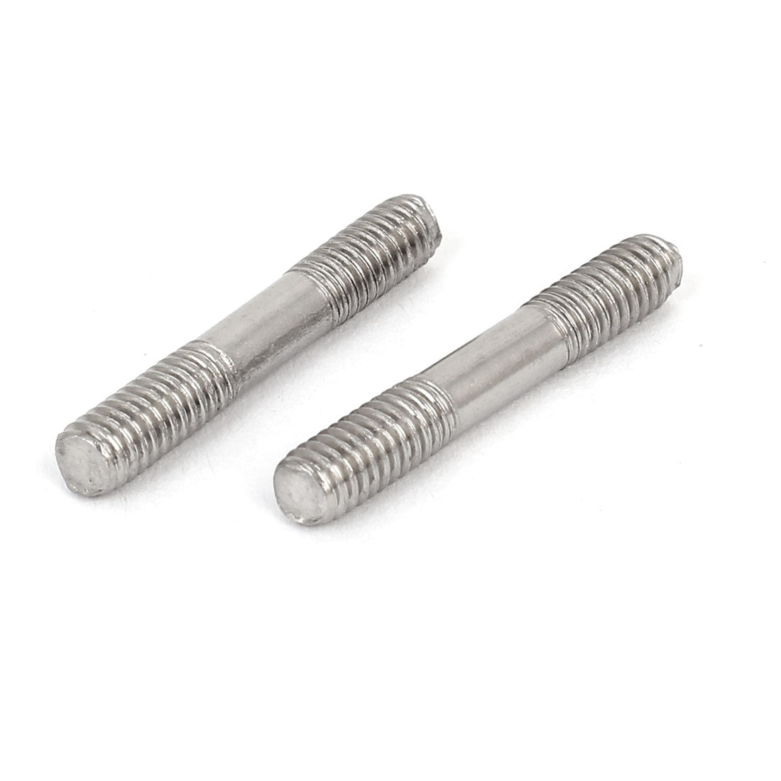 Harfington M4x25mm 304 Stainless Steel Double End Threaded Stud Screw Bolt 20pcs
