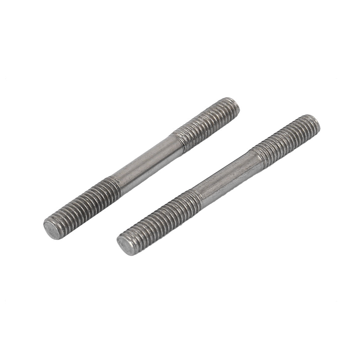 Harfington M4x40mm 304 Stainless Steel Double End Threaded Stud Screw Bolt 20pcs