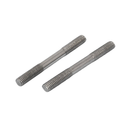 Harfington M4x40mm 304 Stainless Steel Double End Threaded Stud Screw Bolt 20pcs