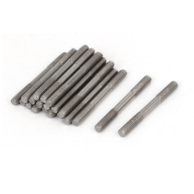 Harfington M4x40mm 304 Stainless Steel Double End Threaded Stud Screw Bolt 20pcs