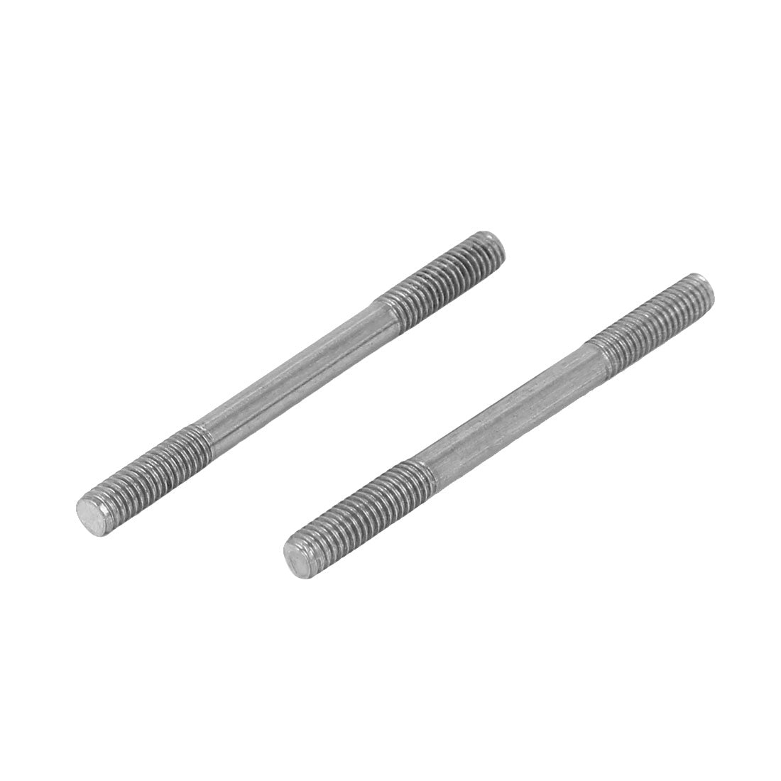 Harfington M4x50mm 304 Stainless Steel Double End Threaded Stud Screw Bolt 20pcs