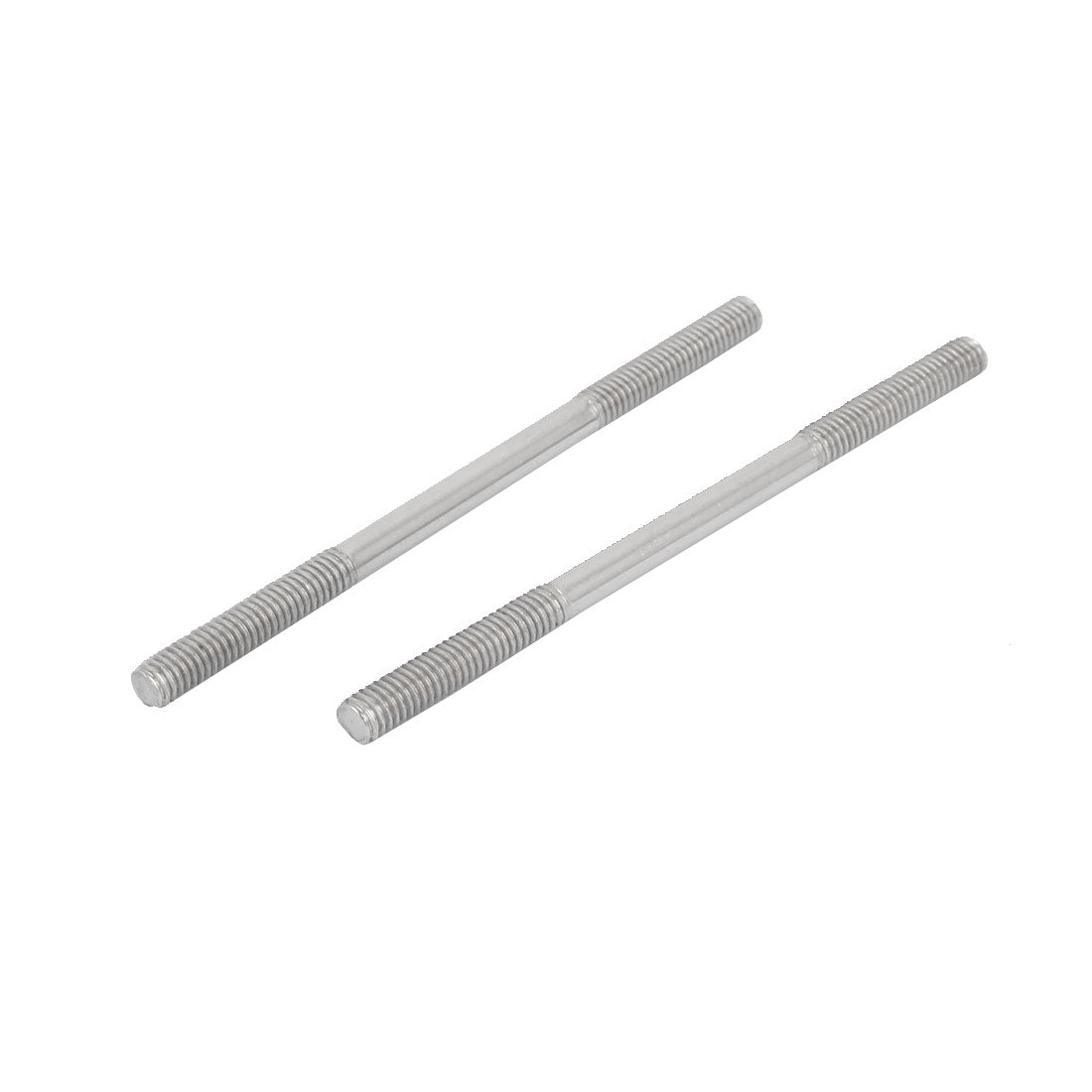 Harfington M4x70mm 304 Stainless Steel Double End Threaded Stud Screw Bolt 10pcs