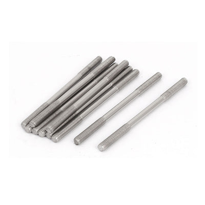 Harfington M4x70mm 304 Stainless Steel Double End Threaded Stud Screw Bolt 10pcs