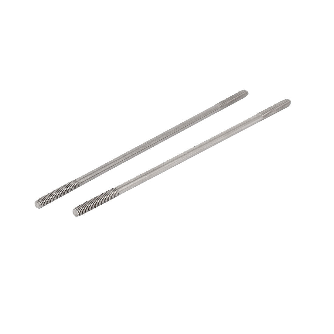 Harfington M4x110mm 304 Stainless Steel Double End Threaded Stud Screw Bolt 10pcs