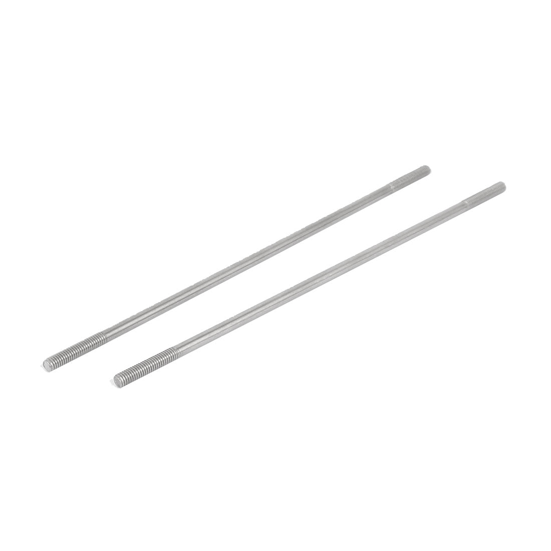 Harfington M4x130mm 304 Stainless Steel Double End Threaded Stud Screw Bolt 10pcs