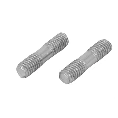 Harfington M5x20mm 304 Stainless Steel Double End Thread Tip Tight Adjustable Push Rod Stud 20pcs