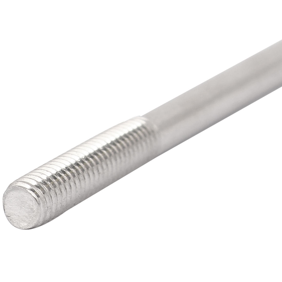 Harfington M5x130mm 304 Stainless Steel Double End Threaded Stud Screw Bolt 10pcs