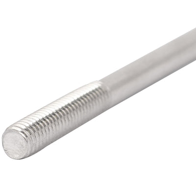 Harfington M5x130mm 304 Stainless Steel Double End Threaded Stud Screw Bolt 10pcs