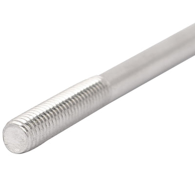 Harfington M5x150mm 304 Stainless Steel Double End Threaded Stud Screw Bolt 10pcs