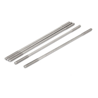 Harfington M5x180mm 304 Stainless Steel Double End Threaded Stud Screw Bolt 5pcs