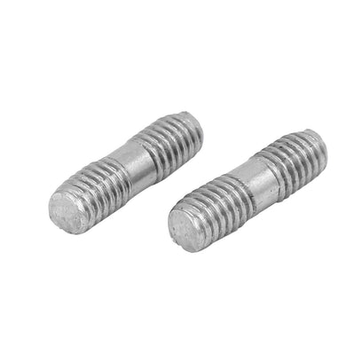 Harfington M6x20mm 304 Stainless Steel Double End Threaded Stud Screw Bolt 50pcs
