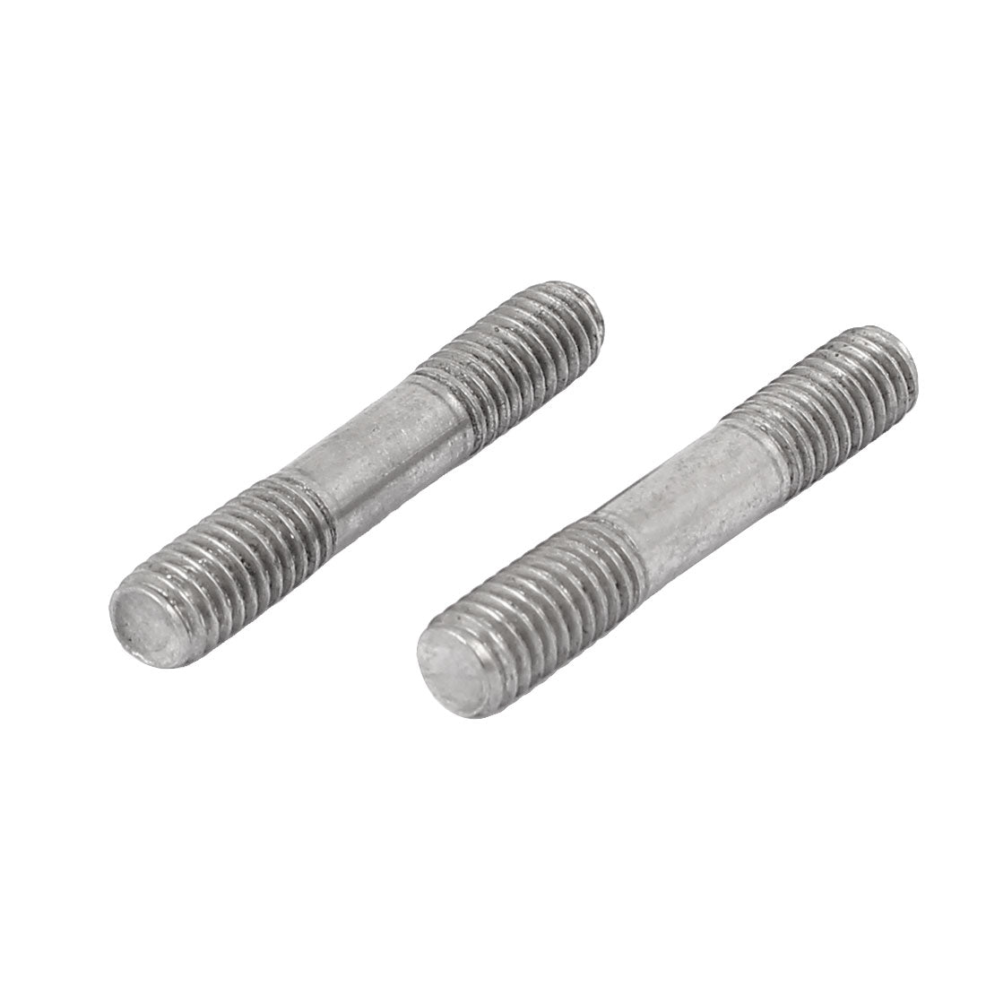 Harfington M6x35mm 304 Stainless Steel Double End Threaded Stud Screw Bolt 20pcs