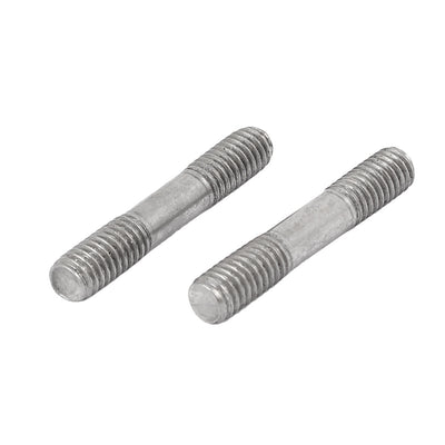 Harfington M6x35mm 304 Stainless Steel Double End Threaded Stud Screw Bolt 20pcs
