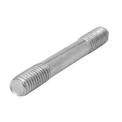 Harfington M6x45mm 304 Stainless Steel Double End Threaded Stud Screw Bolt 20pcs