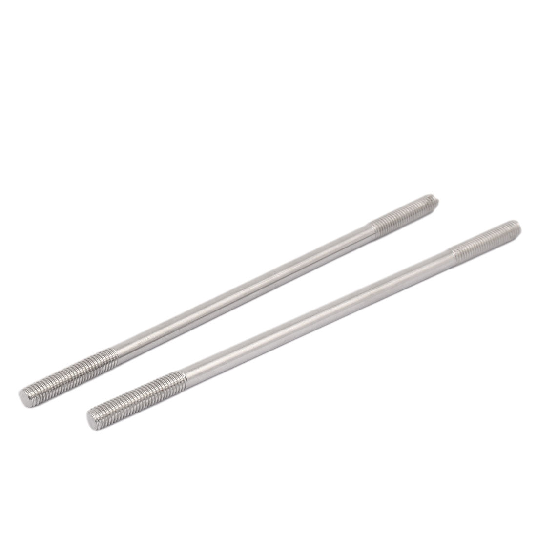 Harfington M8 x 200mm Tight Adjustable Push Rod Double End Thread Stud Screw Bolt 10pcs