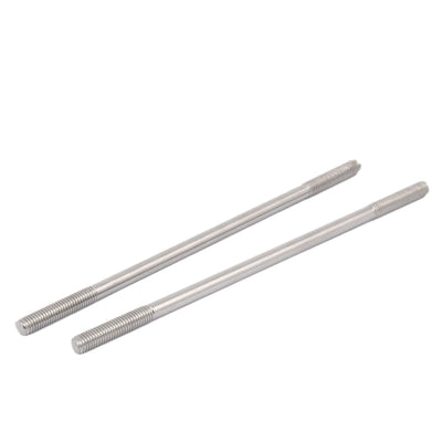 Harfington M8 x 200mm Tight Adjustable Push Rod Double End Thread Stud Screw Bolt 10pcs