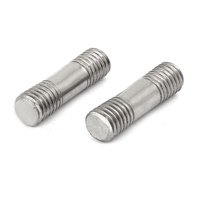 Harfington 304 Stainless Steel Double End Thread Tight Adjustable Push Rod Stud M10x35mm 20pcs
