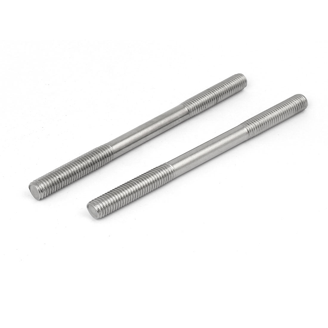 Harfington 304 Stainless Steel Double End Thread Tight Adjustable Push Rod Stud M10x145mm 5pcs
