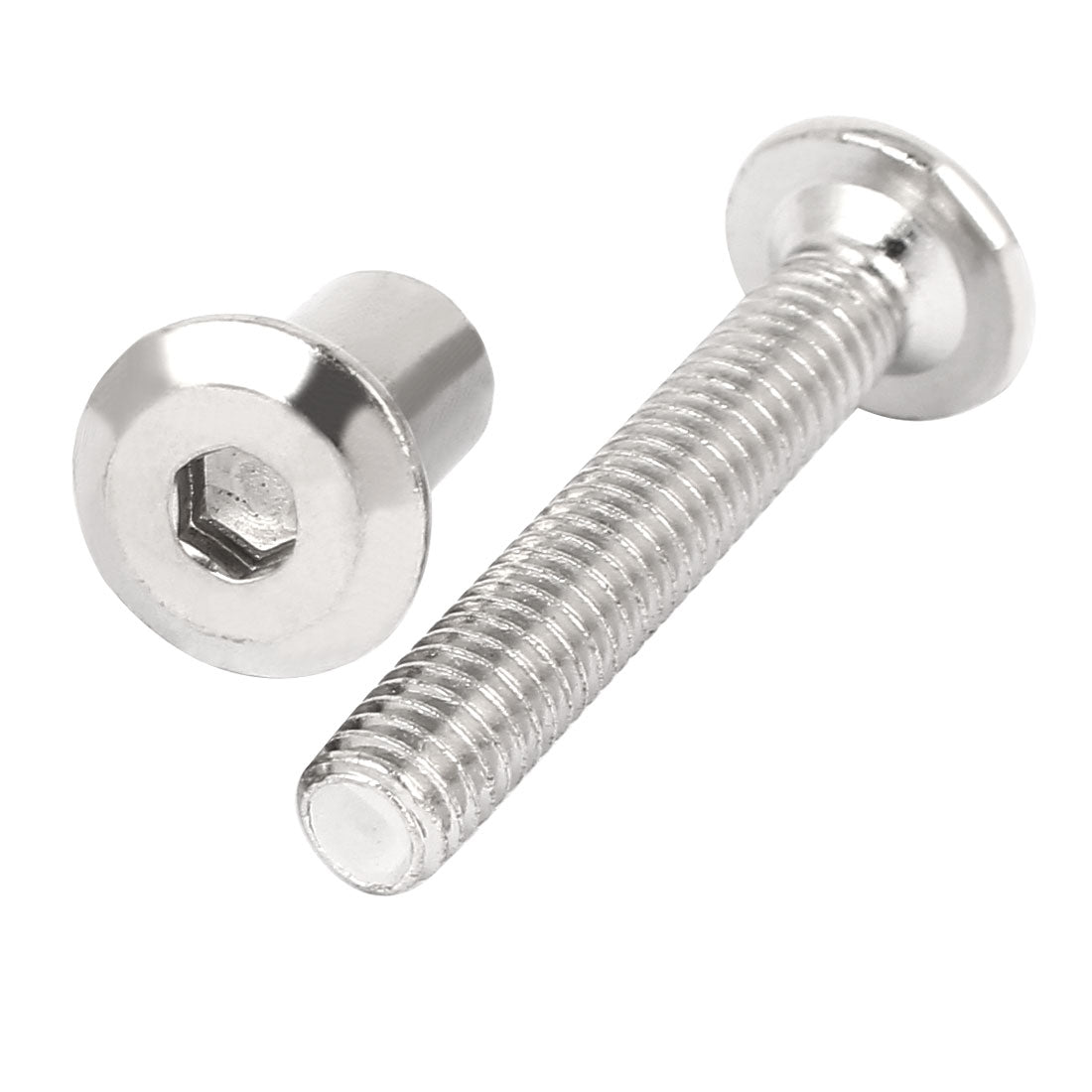 Harfington M6 x 45mm Hex Socket Head Barrel Nut Countersunk Screw Bolt Fasteners 10 Sets