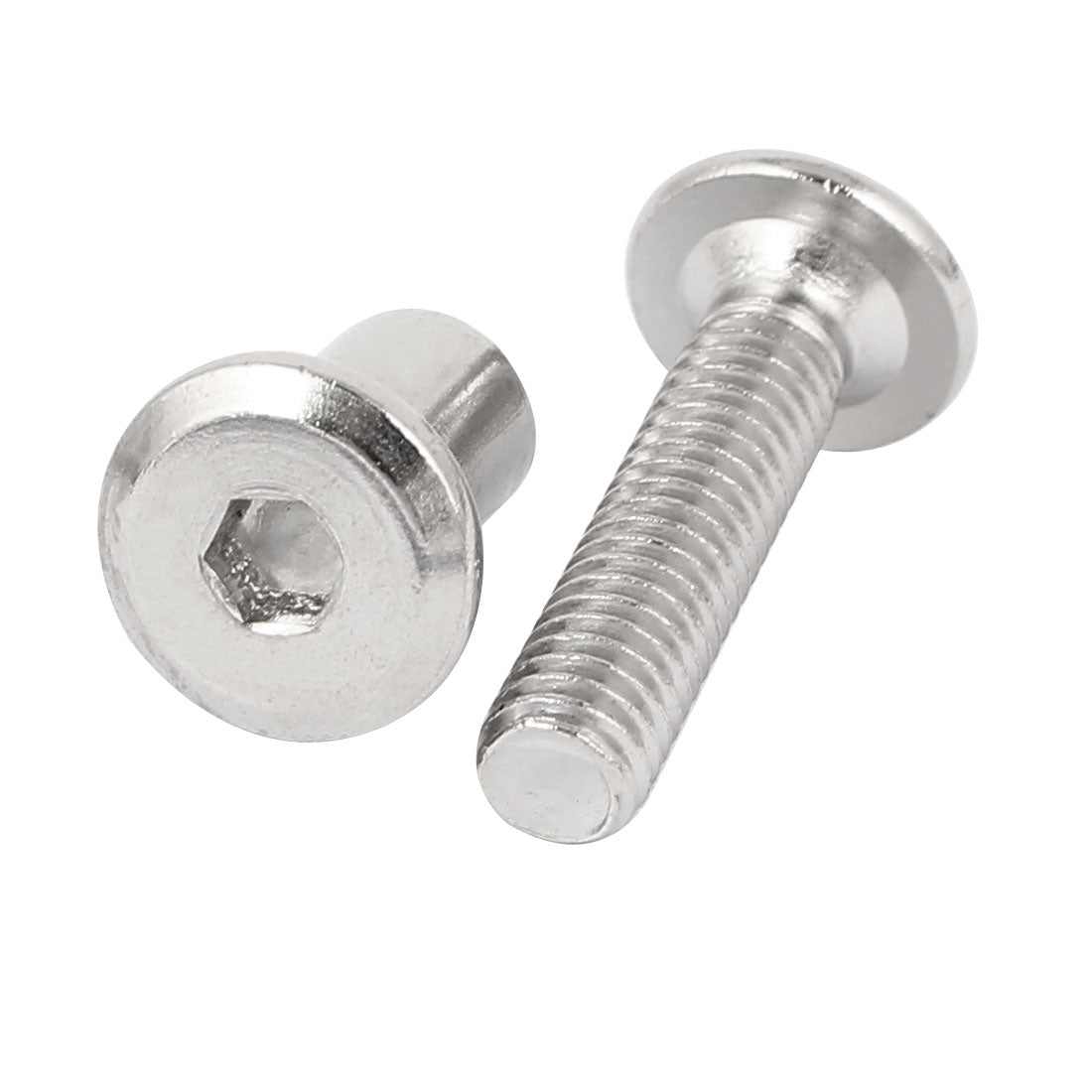 Harfington M6 x 25mm Hex Socket Head Nut Countersunk Screw Bolt 10 Sets