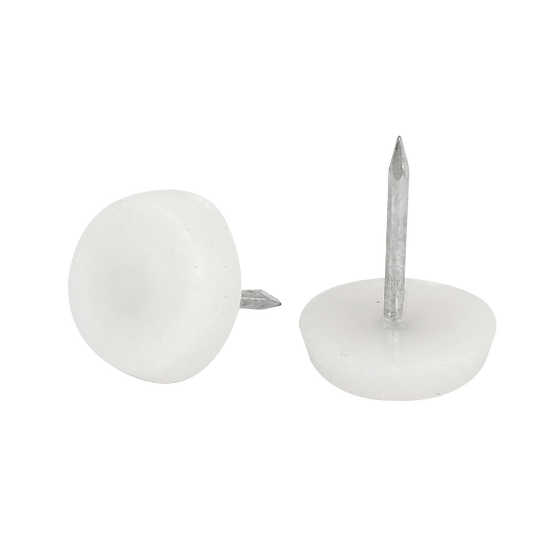 Harfington 14mm Dia Plastic Pad Protector Leg Feet Glide Nail 380PCS for Furniture Chair