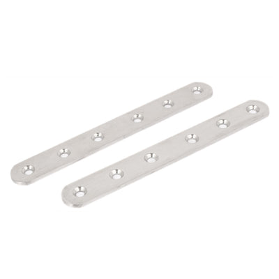 Harfington 155mm Length Flat Corner Brace Brackets Mending Repair Fixing Plates Joint 2pcs