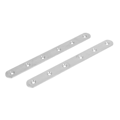 Harfington 195mm Length Flat Corner Brace Brackets Mending Plates Repair Fixing Joining 2pcs