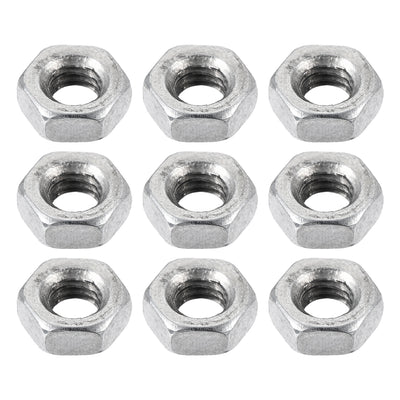 Harfington M3 Thread Dia 304 Stainless Steel Metric Hex Nut Screw Cap Fastener Silver Tone 50pcs
