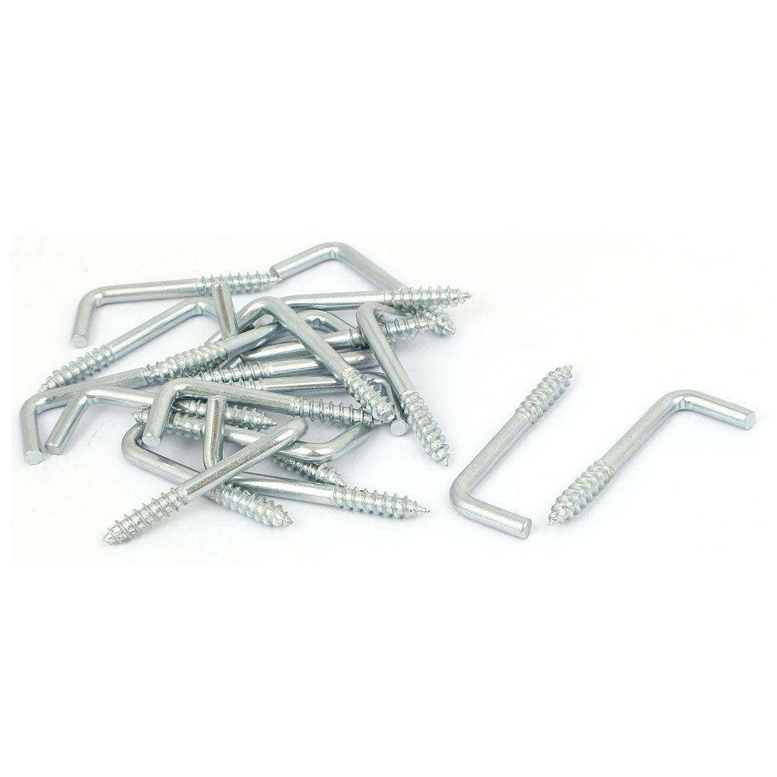 Harfington Home Wall L Shaped Self Tapping Metal Screw Hook Picture Hanger M4x38mm 20pcs