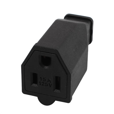 Harfington 15A 125V AC US Socket Receptacle Nema 5 15R Female Connector Black SS-159